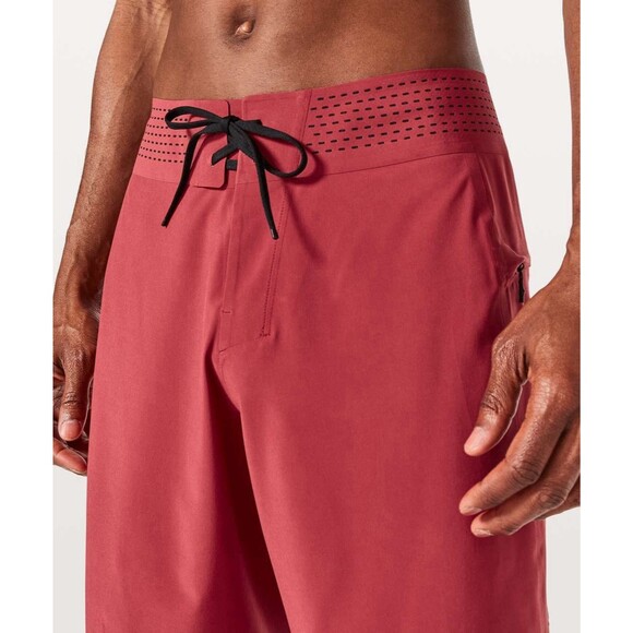 Lululemon Shorts Mens Size 34 Red Current State Board Short Swim  9" Inseam - Picture 8 of 9
